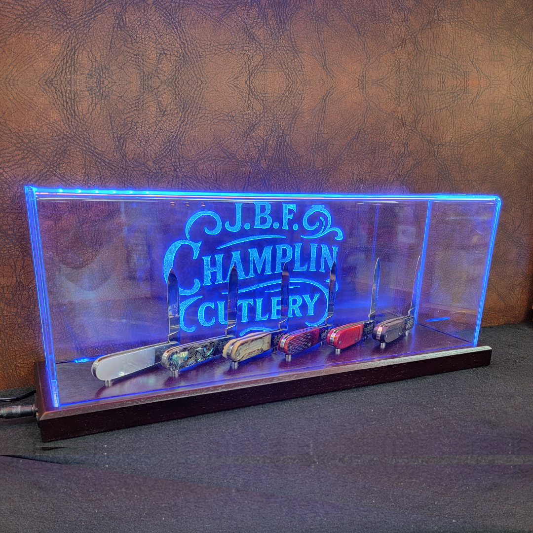 JBF Champlin Cutlery Illuminated Dome Display Case