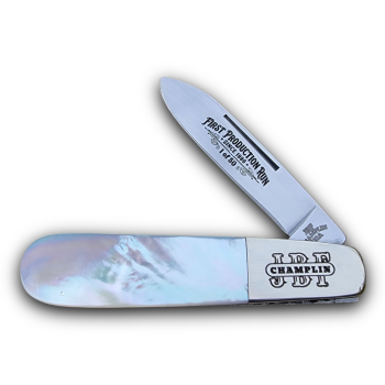 JBF Champlin Cutlery USA Mother of Pearl Teardrop Barlow