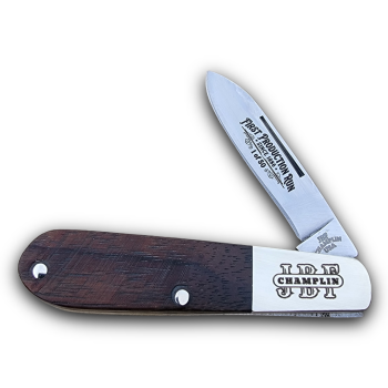 JBF Champlin Cutlery USA Sawcut American Black Walnut Teardrop Barlow