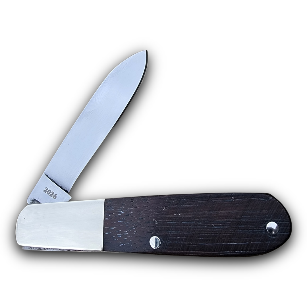 JBF Champlin Cutlery USA Sawcut American Black Walnut Teardrop Barlow - Image 3