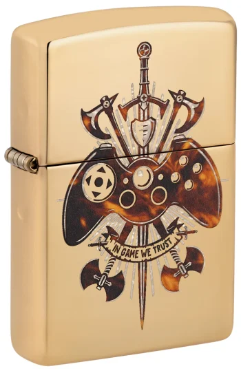 Zippo Lighter Gamer Creed Design