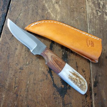 Anza Knives 10F Walnut & Elk Fixed Blade