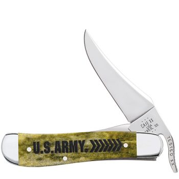 Case US Army Olive Green Bone Russlock