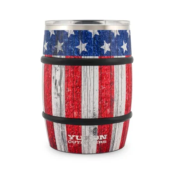 Yukon Outfitters 24 oz American Flag Double Barrel