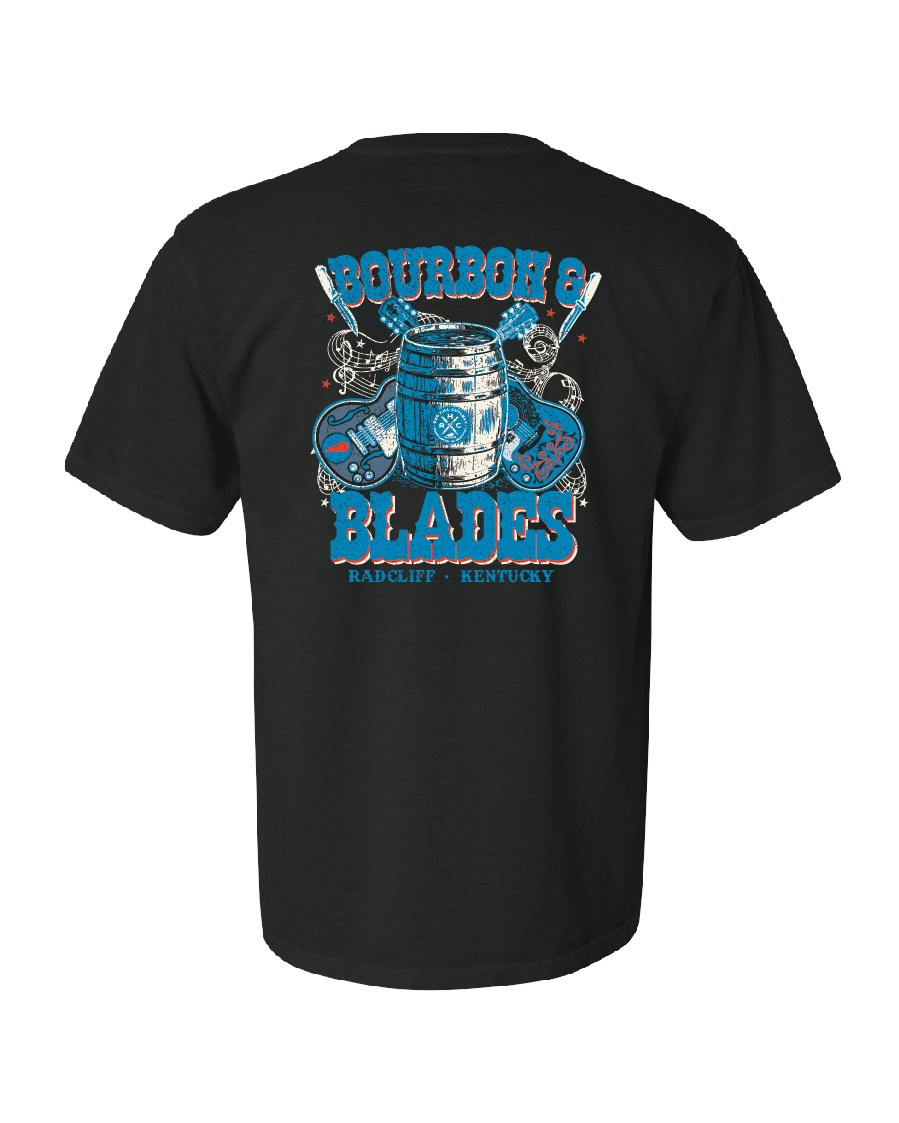 RHC 2026 Bourbon & Blades Black Concert Shirt - Image 2