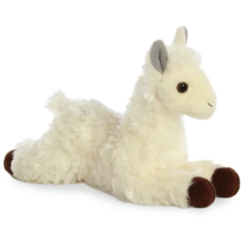 White Llama Mini-Flopsie Plush
