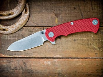 Rick Hinderer Red G10 Working Finish Sheepsfoot Project X