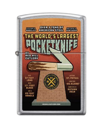 World's Largest Pocketknife Street Chrome Zippo Lighter