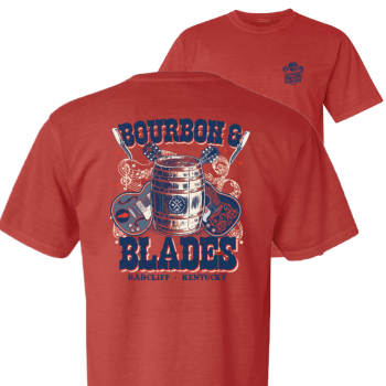 RHC 2026 Bourbon & Blades Fire Brick Red Concert Shirt