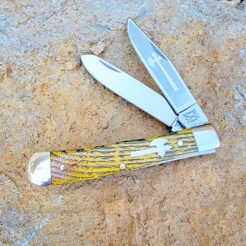 Cooper Cutlery Battle Axe Brand Osage Orange Wood Trapper