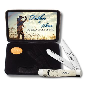 AWTC54FS Father Son Smooth Natural Bone Trapper Gift Set