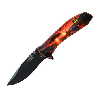 Bear Roswell Alien UFO Stainless Steel Copper Flipper