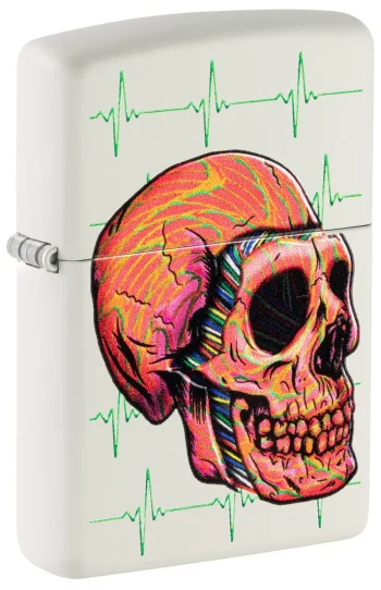Zippo Lighter Cyber Skull Design