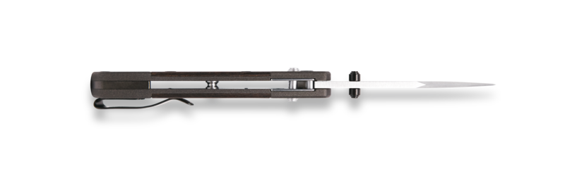 Buck Ebony Wood 112 Ranger Folding Hunter Crossbar Lock - Image 3