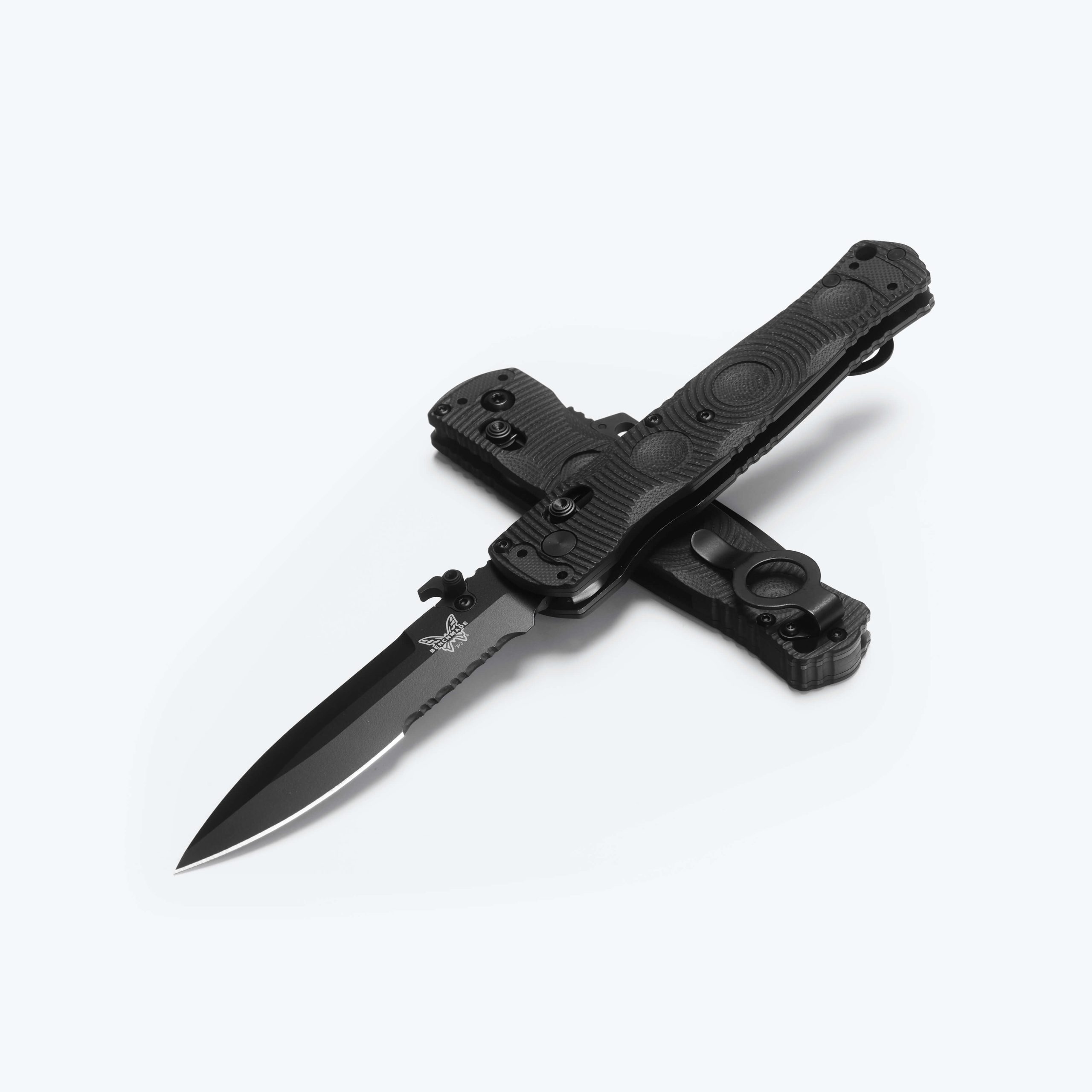 Benchmade Black G10 Mini SOCP Folding Knife
