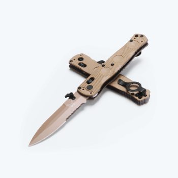 Benchmade Desert Tan Mini SOCP Folding Knife