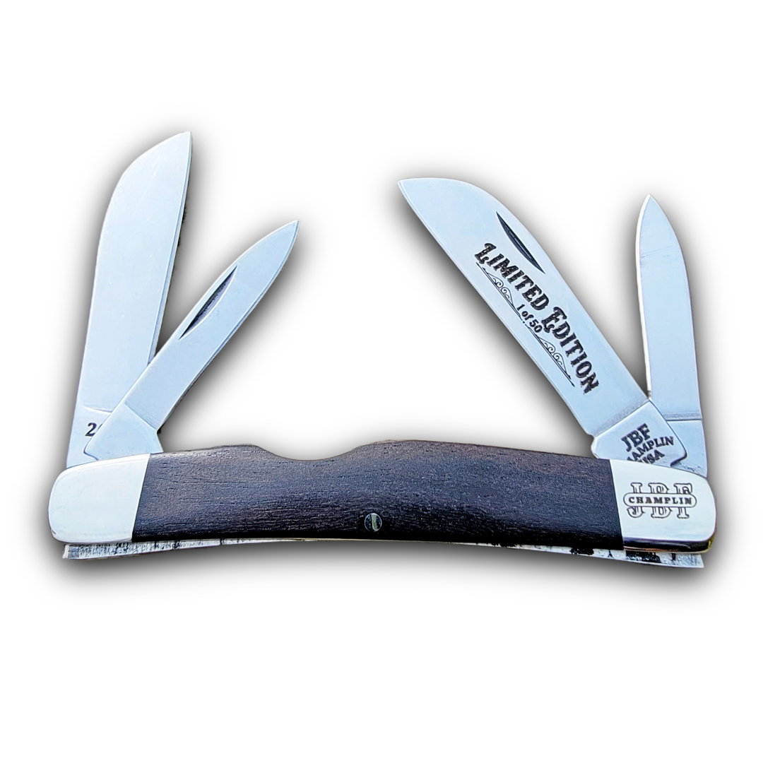 JBF Champlin Cutlery USA Sawcut American Black Walnut Congress