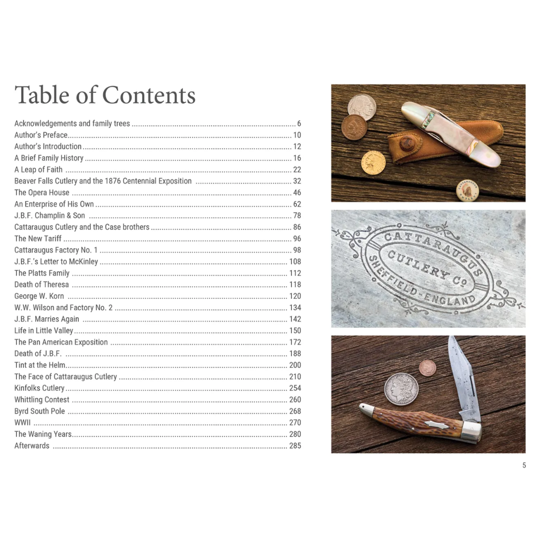 J.B.F. Champlin & the History of the Cattaraugus Cutlery Deluxe Hardcover Book - Image 2