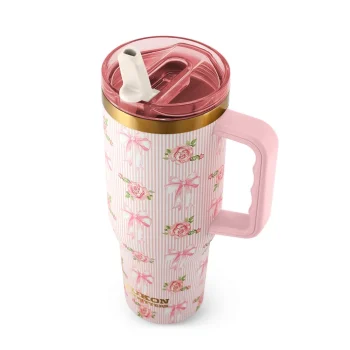 Yukon Outfitters 40oz Fit Forty Pro Tumbler - Flowers and Bows