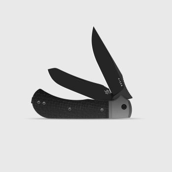 Kizer Black Micarta Trestle TP AirTi