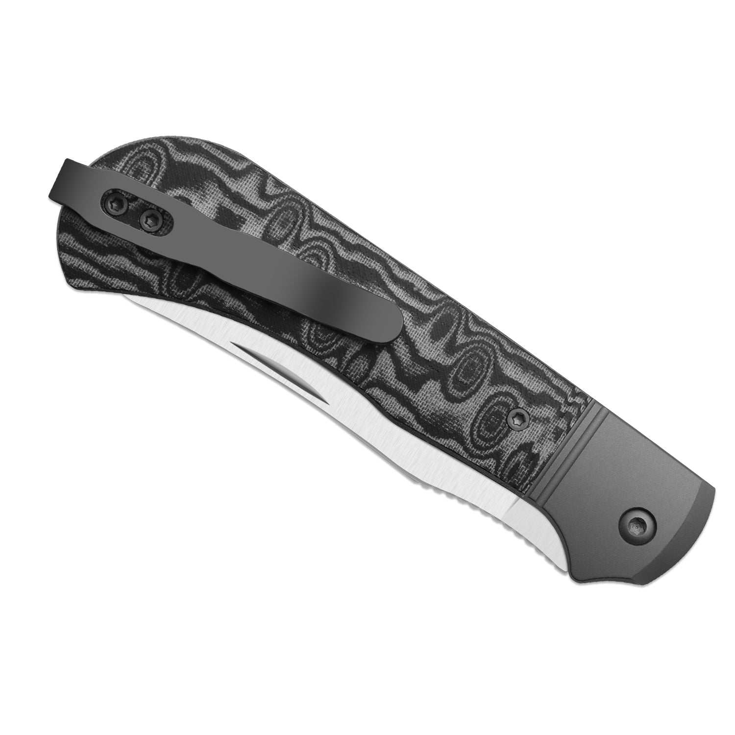 Kizer Black and Gray Vortex Micarta Trestle TP AirTi - Image 3
