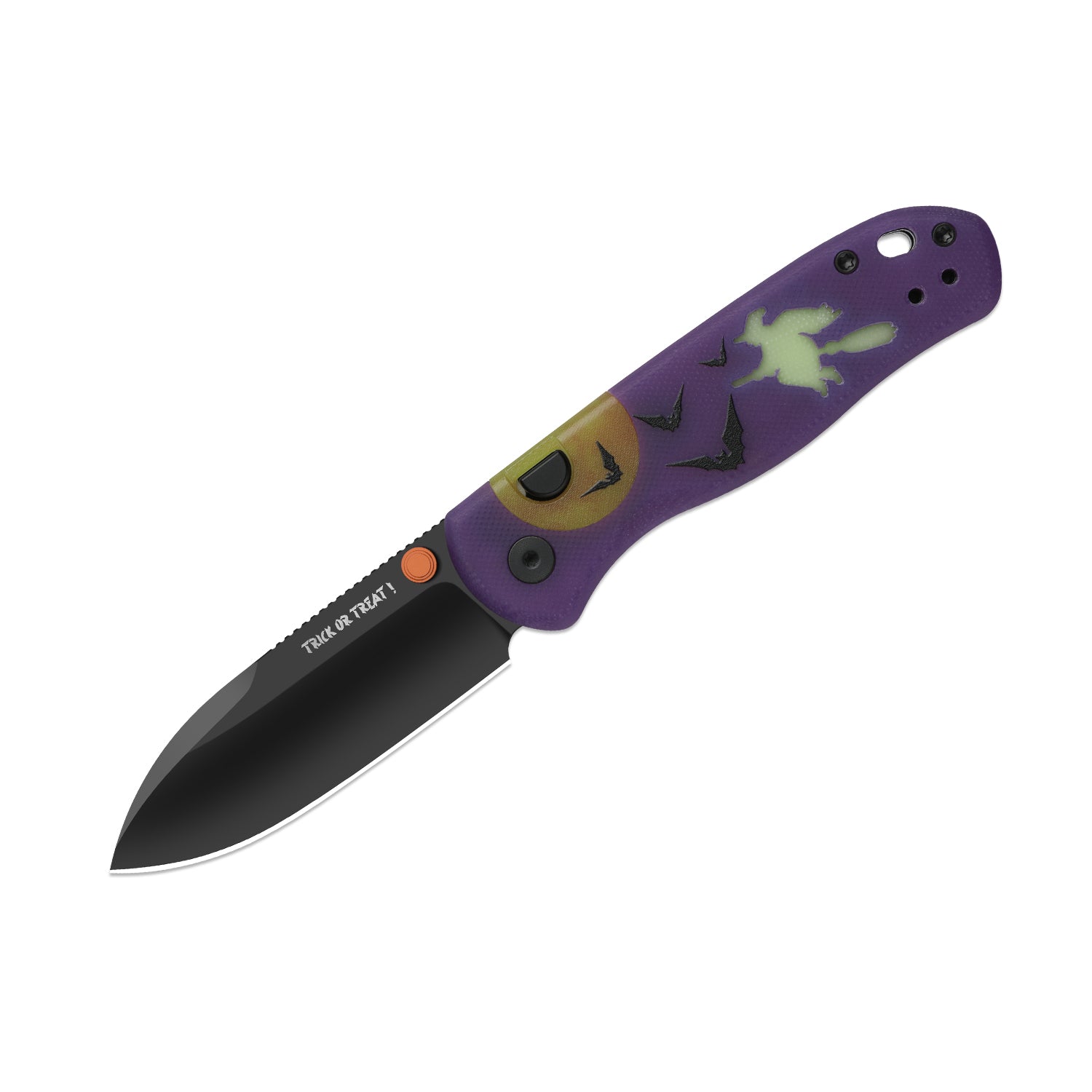Kizer Halloween Purple G10 Drop Bear Button Lock - Image 8
