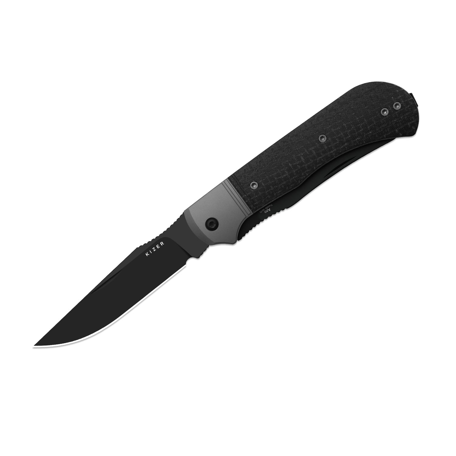 Kizer Black Micarta Trestle TP AirTi - Image 13