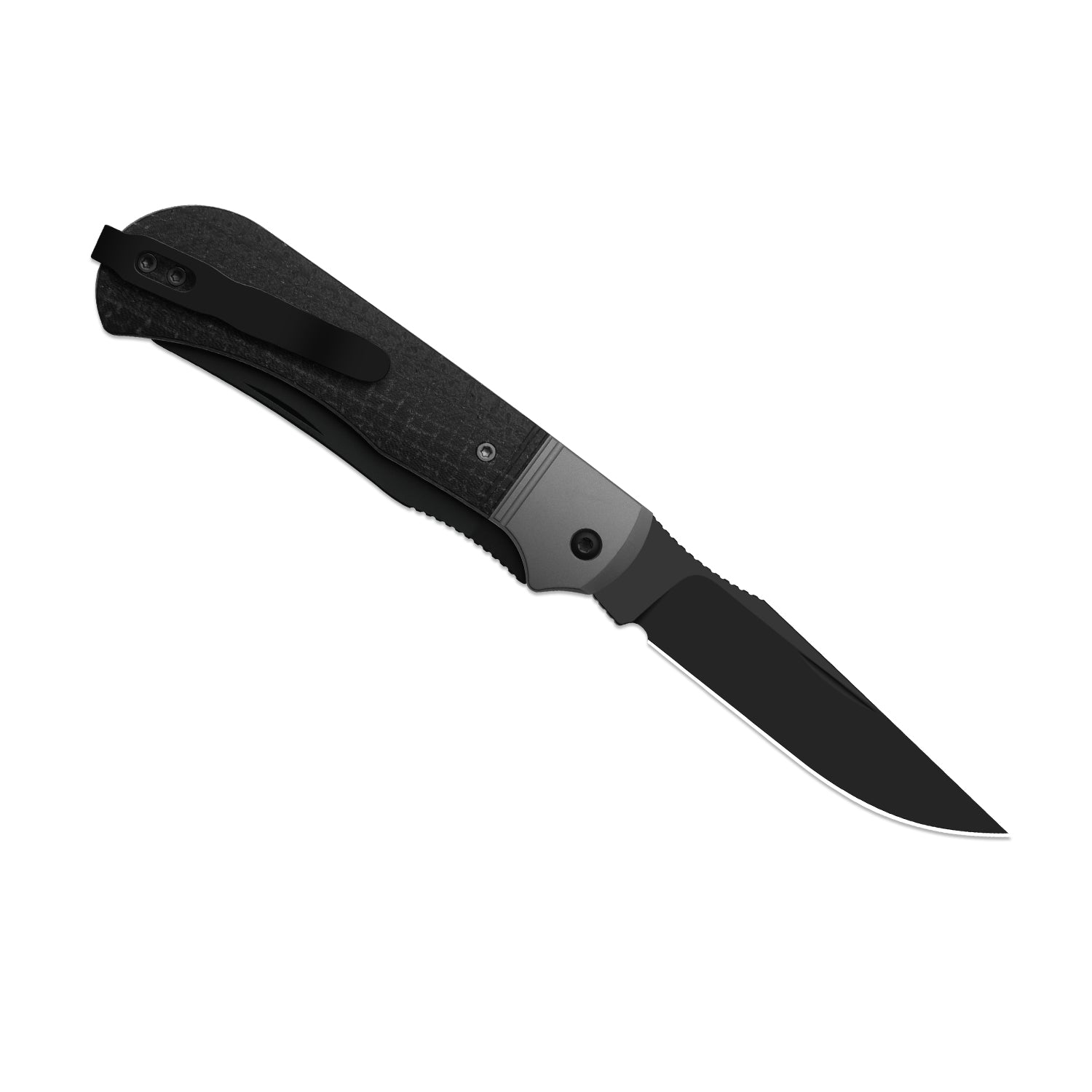 Kizer Black Micarta Trestle TP AirTi - Image 12