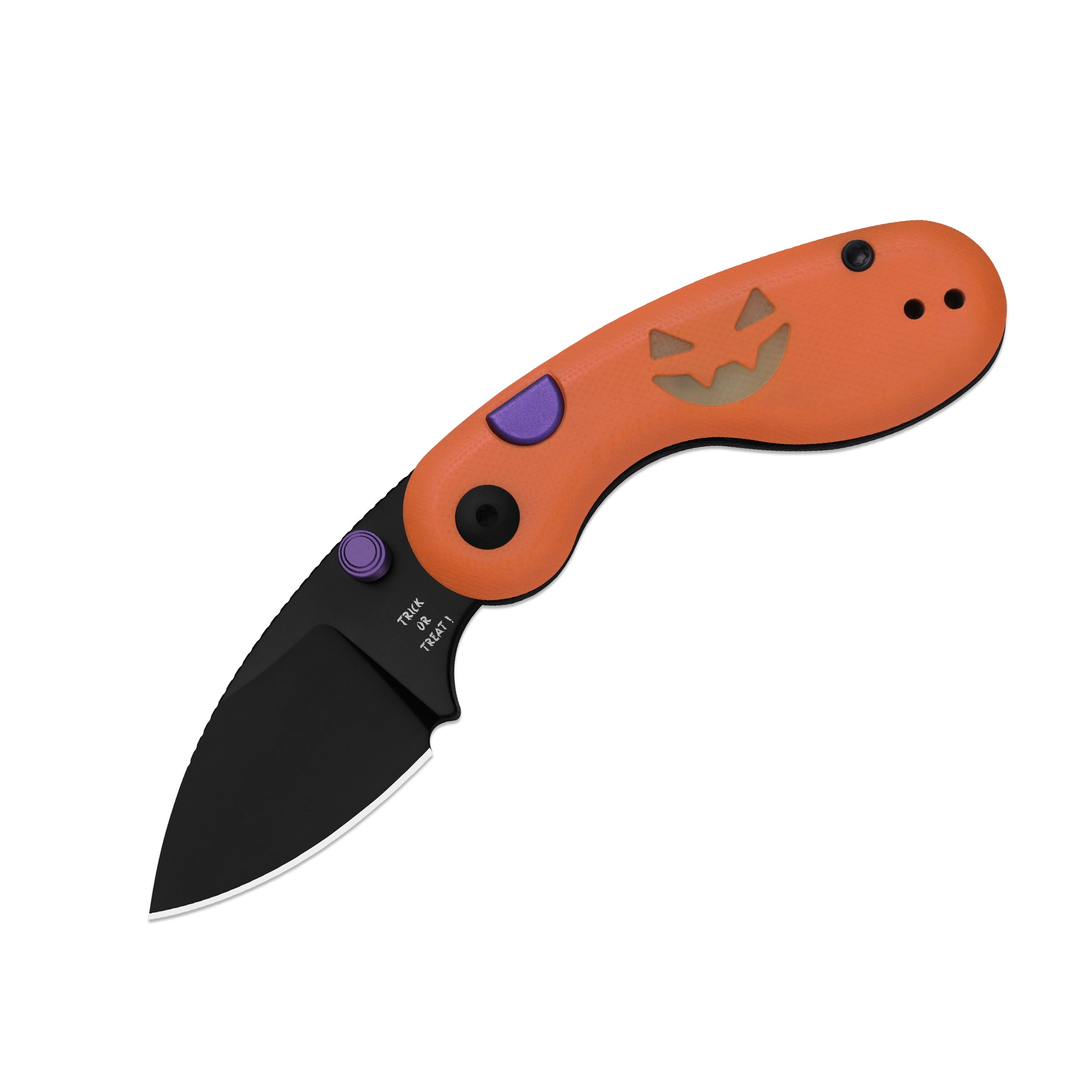Kizer Halloween Orange G10 Microbe Button Lock - Image 9