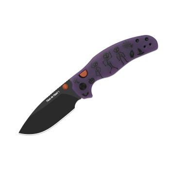 Kizer Halloween Purple G10 C01C 2.9 Button Lock