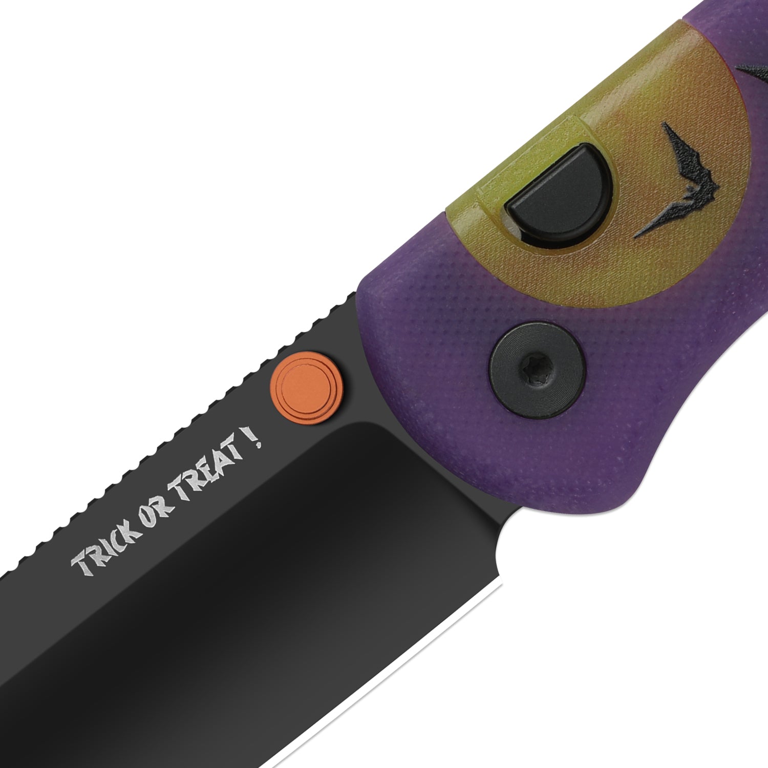 Kizer Halloween Purple G10 Drop Bear Button Lock - Image 6