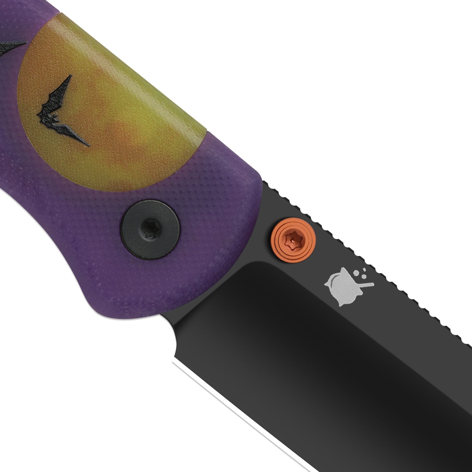 Kizer Halloween Purple G10 Drop Bear Button Lock - Image 5