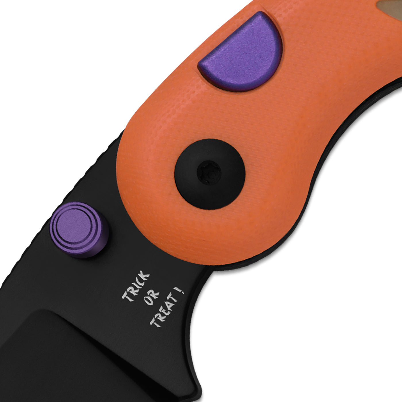 Kizer Halloween Orange G10 Microbe Button Lock - Image 7