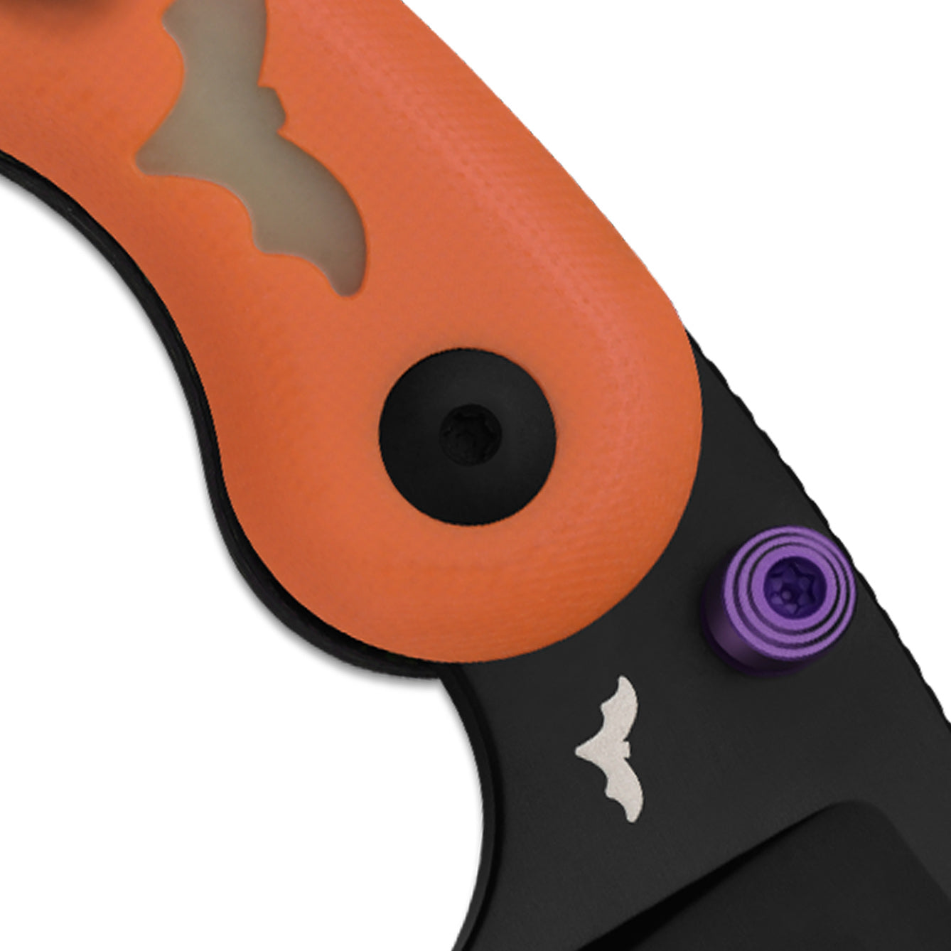 Kizer Halloween Orange G10 Microbe Button Lock - Image 6