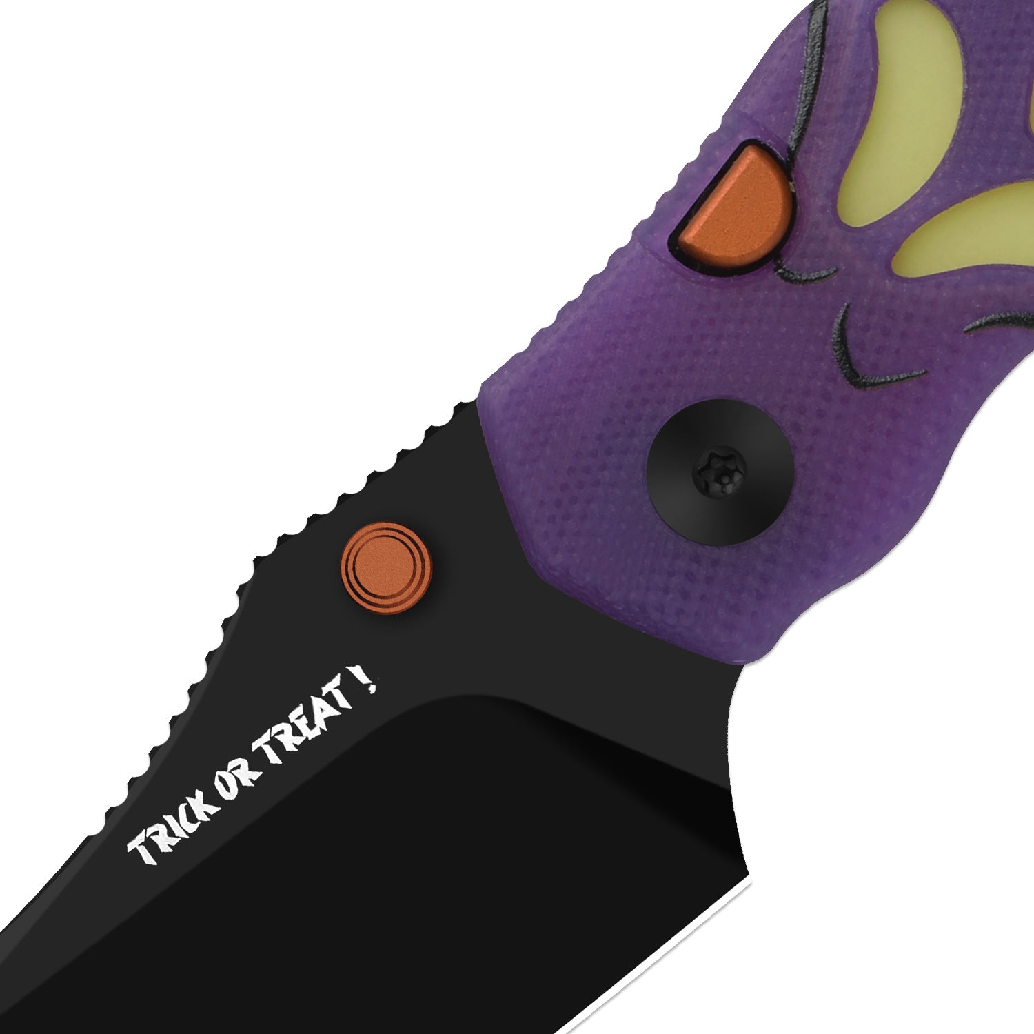 Kizer Halloween Purple G10 Mini Bulldog Button Lock - Image 3