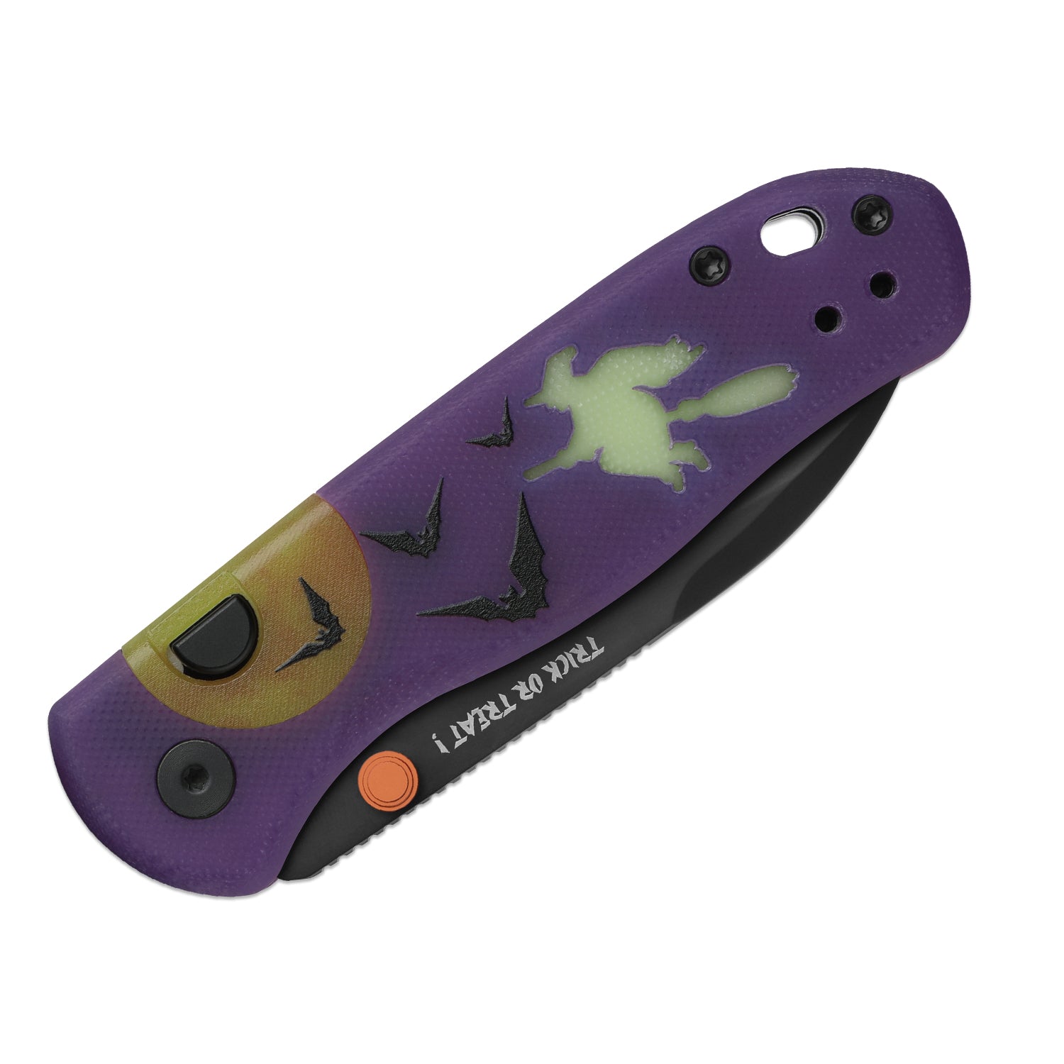 Kizer Halloween Purple G10 Drop Bear Button Lock - Image 3