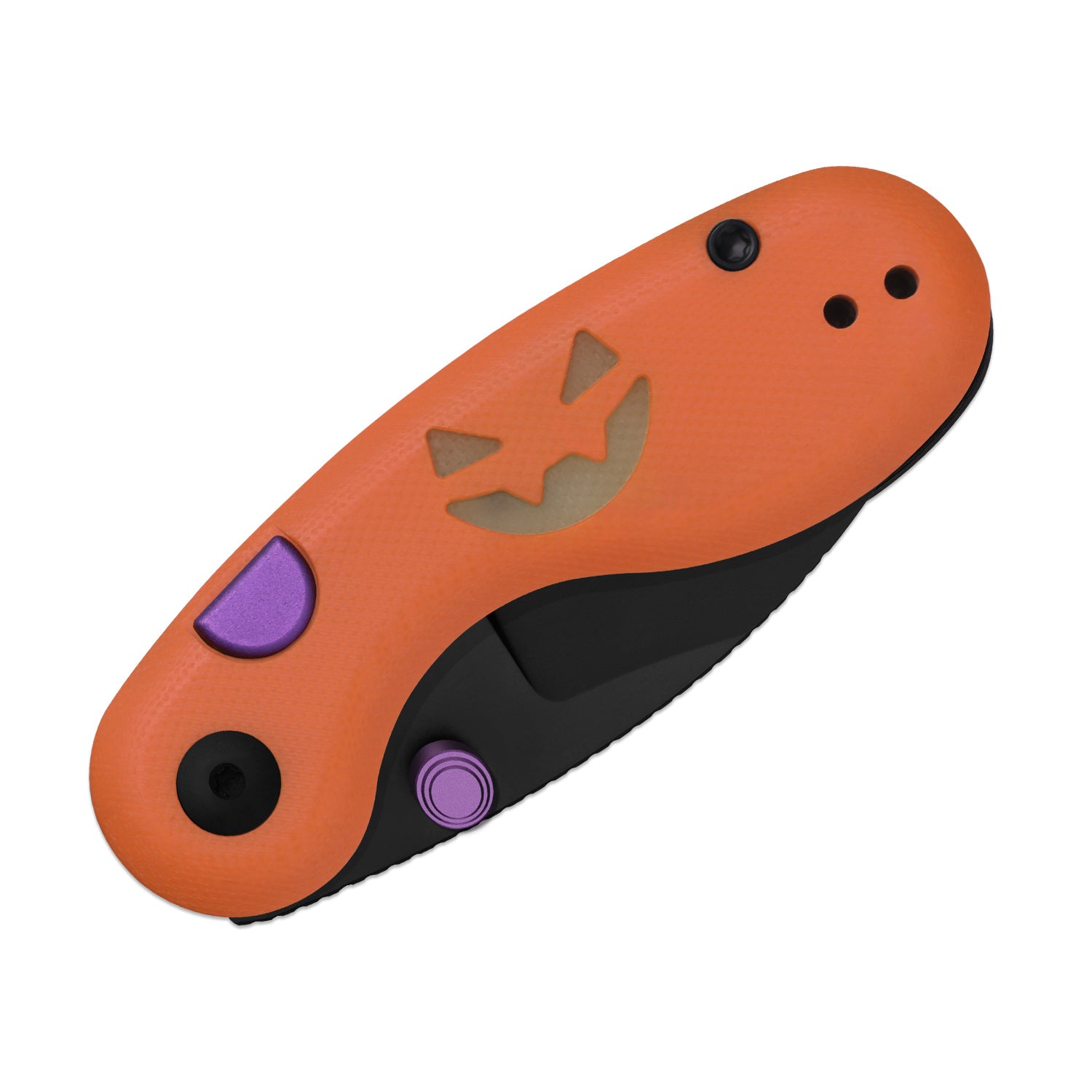 Kizer Halloween Orange G10 Microbe Button Lock - Image 5