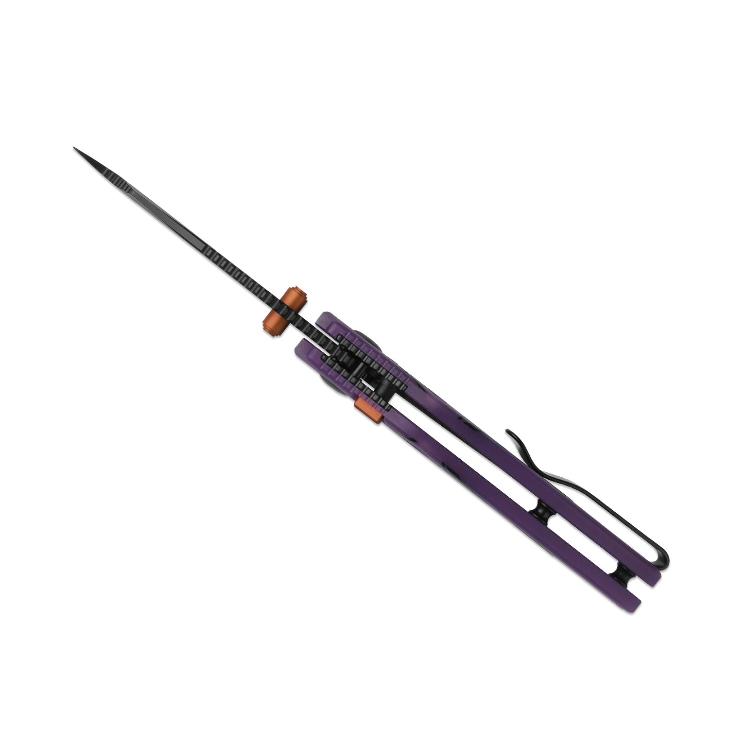Kizer Halloween Purple G10 Mini Bulldog Button Lock - Image 2