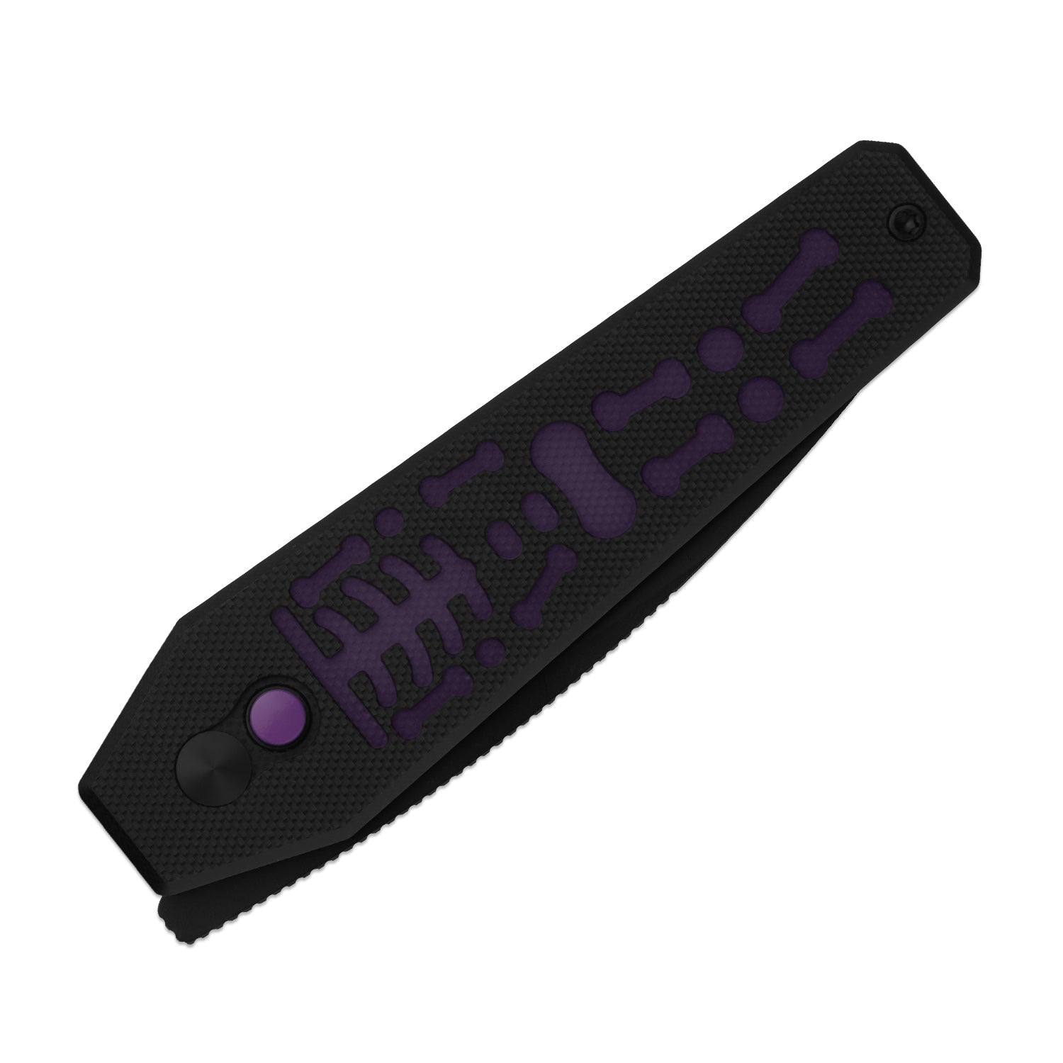 Kizer Halloween Black G10 Tomb Button Lock - Image 4