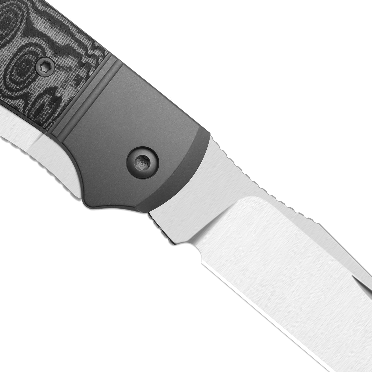 Kizer Black and Gray Vortex Micarta Trestle TP AirTi - Image 7