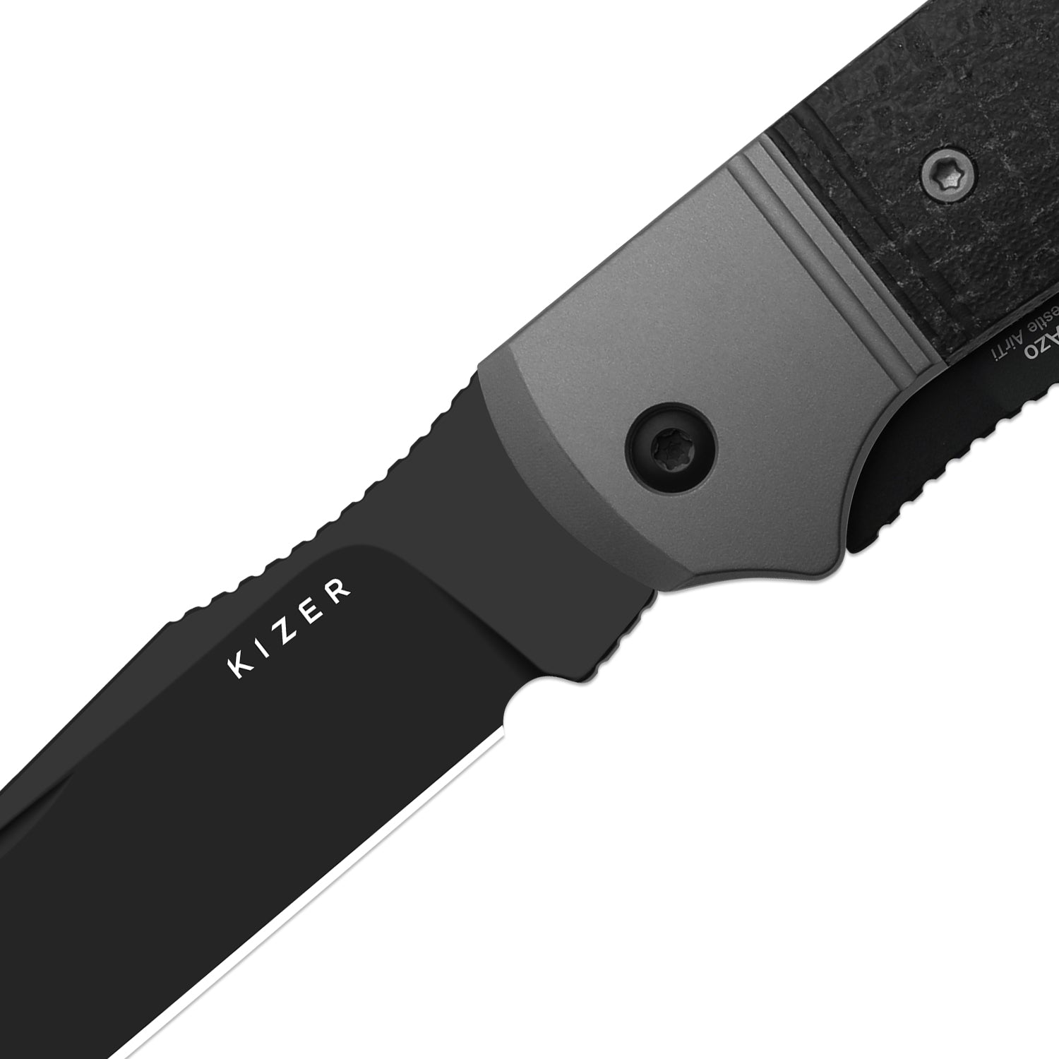 Kizer Black Micarta Trestle TP AirTi - Image 7
