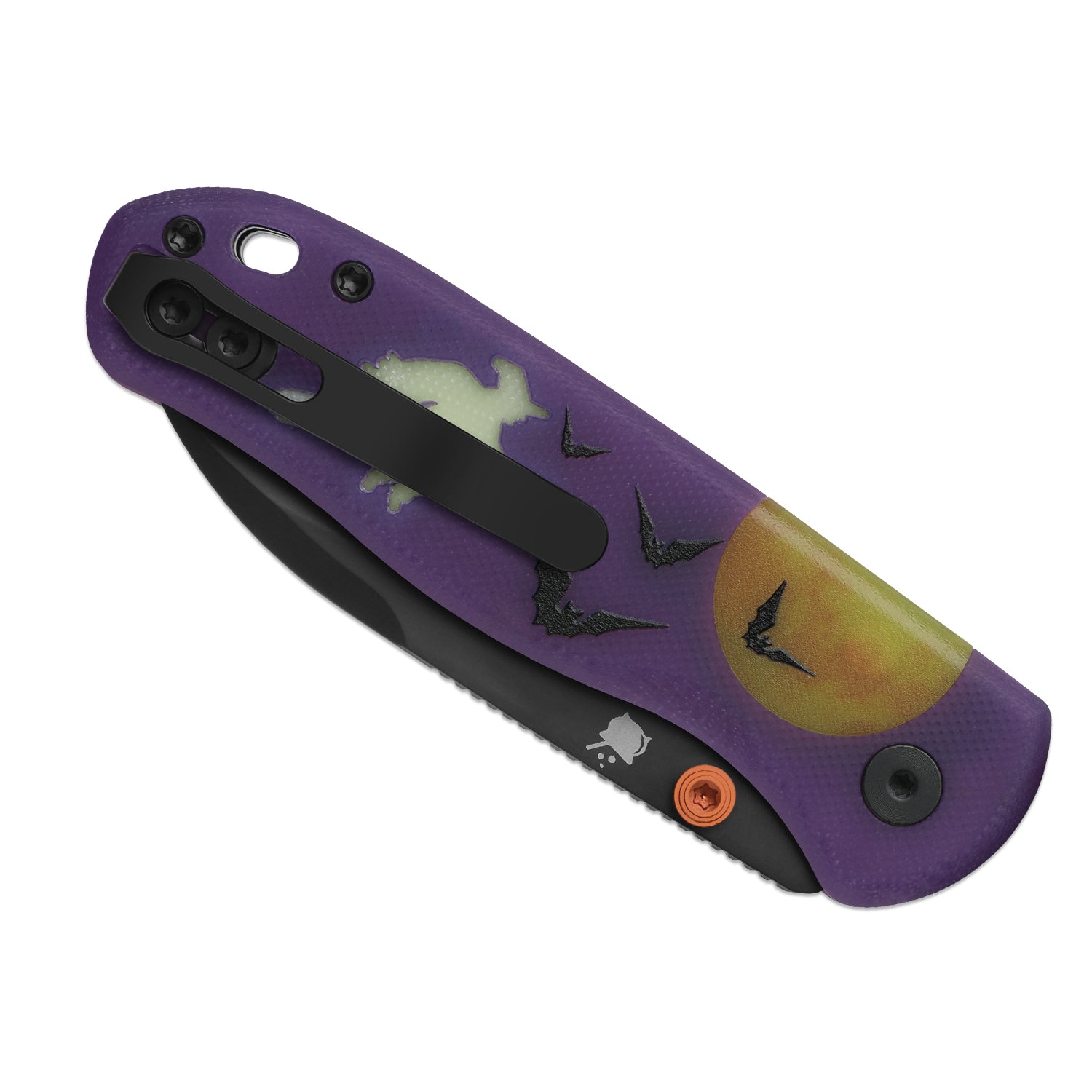 Kizer Halloween Purple G10 Drop Bear Button Lock - Image 2
