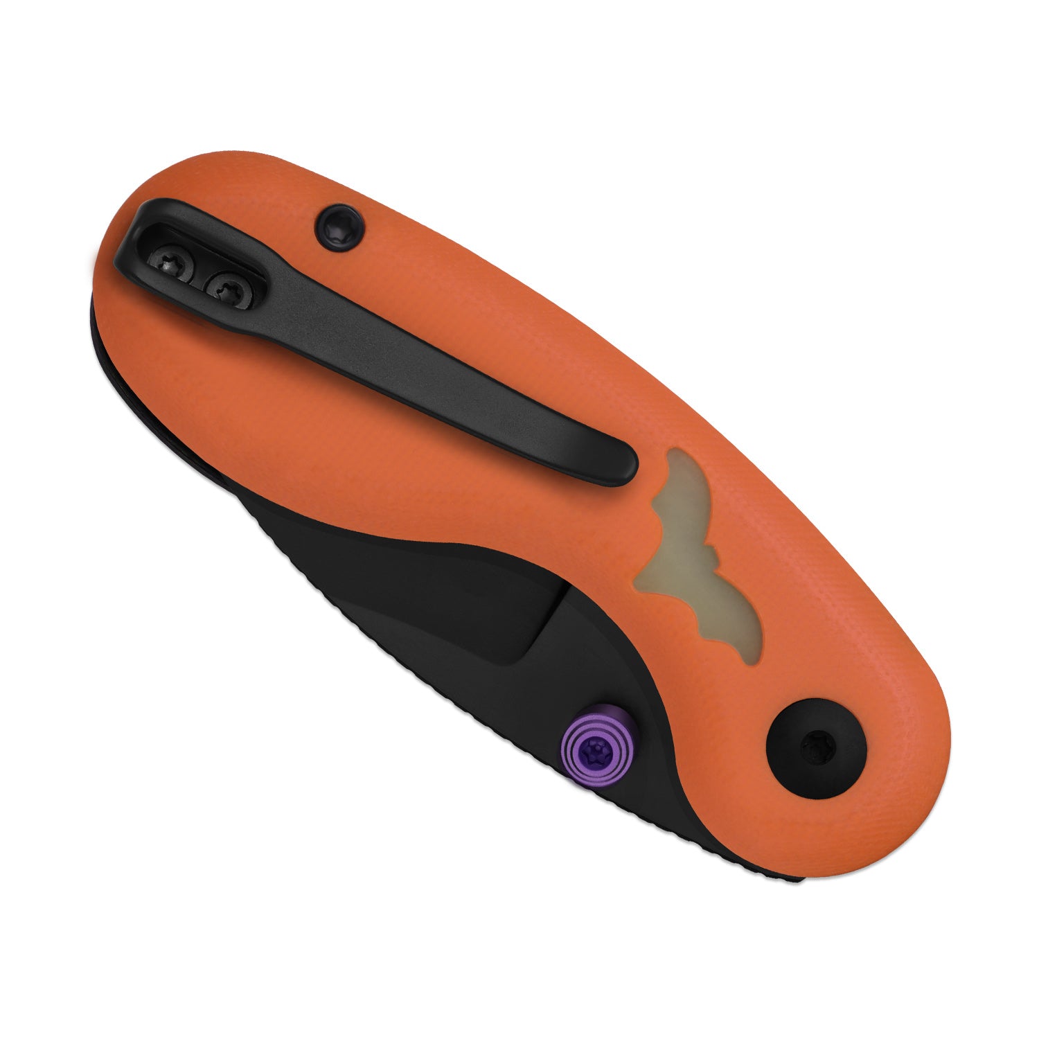 Kizer Halloween Orange G10 Microbe Button Lock - Image 4