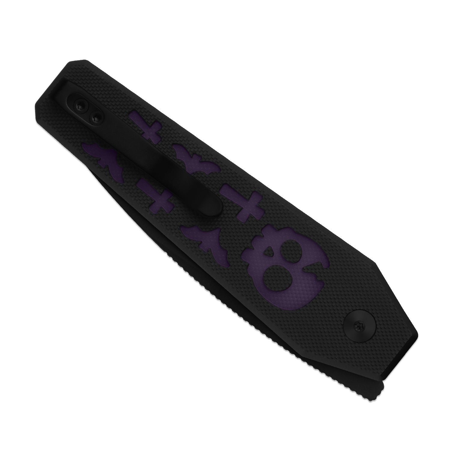 Kizer Halloween Black G10 Tomb Button Lock - Image 3