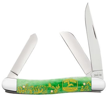 Case John Deere Green Bone Stockman
