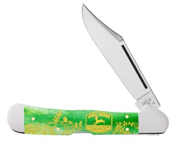 Case John Deere Green Bone Copperlock