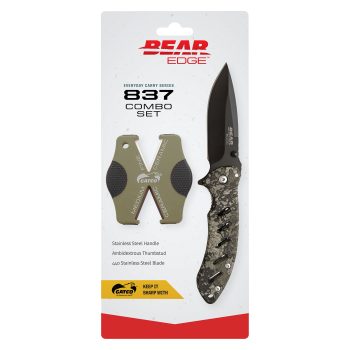Bear Edge Camo Flipper & Sharpener Set