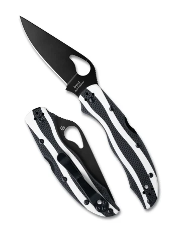 Spyderco Byrd Black and White G10 Magpie