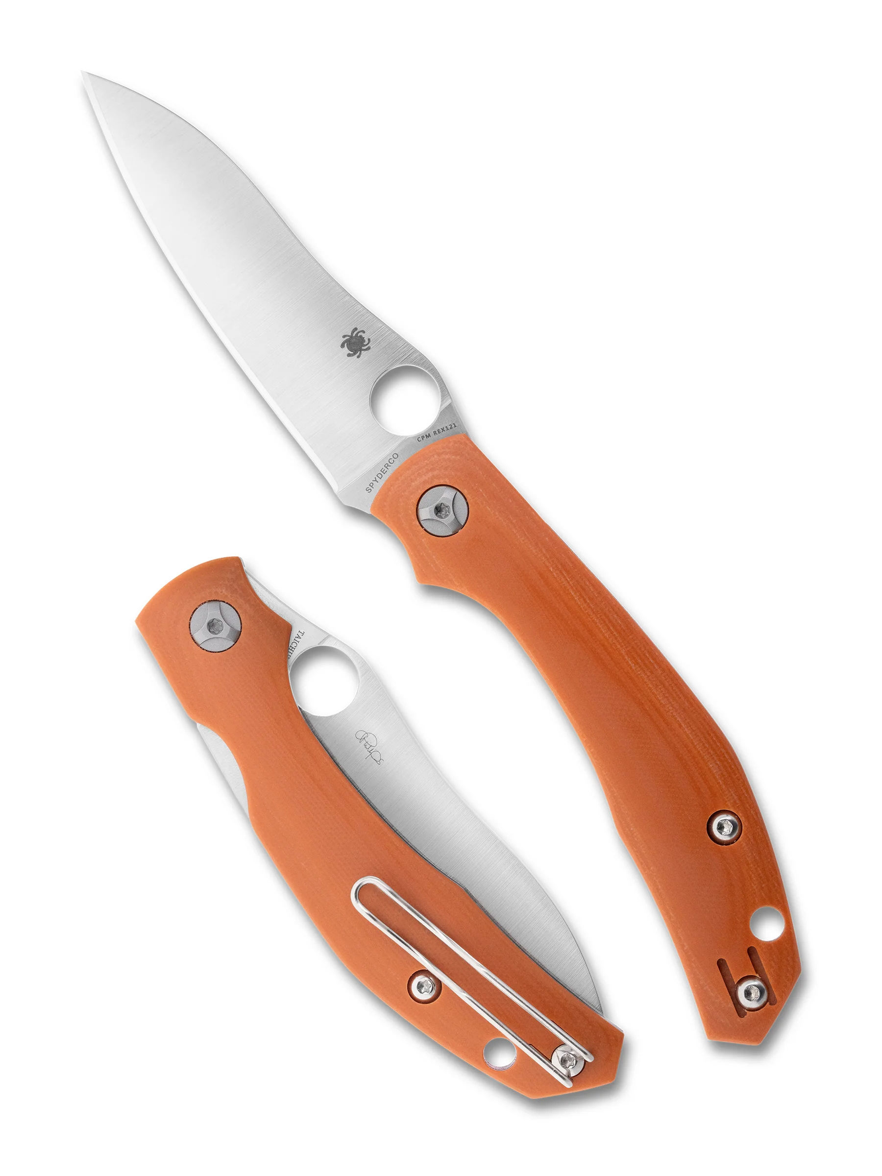 Spyderco Burnt Orange G10 Kapara