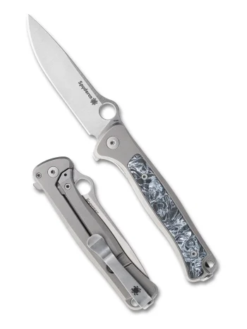 Spyderco Gray Titanium Thyn Flipper